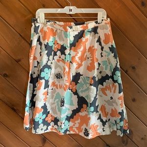 Super Cute Floral Pleated Skirt by Merona
